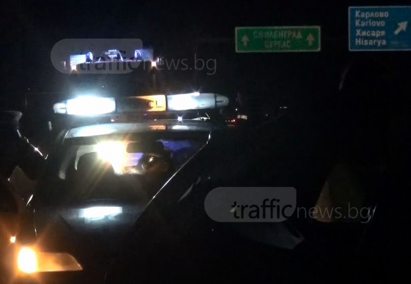 Тежка катастрофа край Пловдив! Затвориха магистралата, има ранени